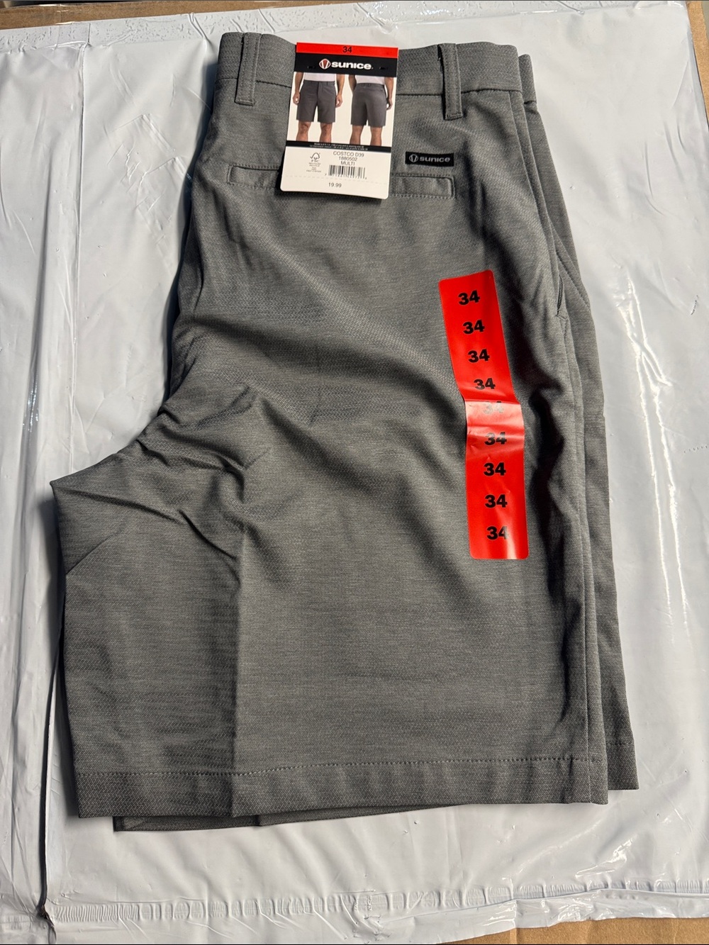 Sunice Gray Men's Athletic Golf Shorts
